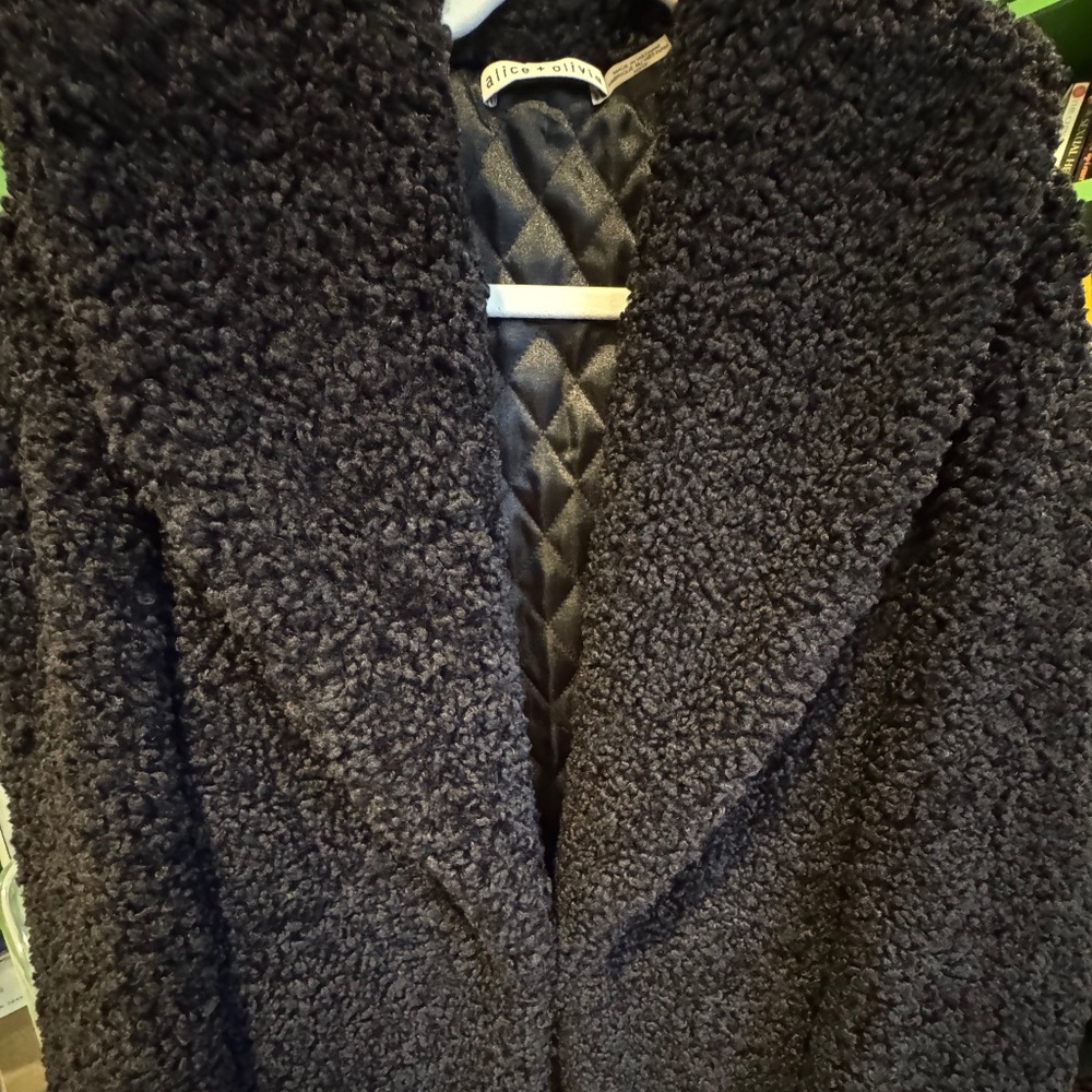 Alice & Olivia Boucle Teddy Coat
